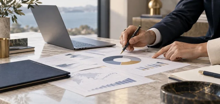 Investissement financier : graphiques et allocation